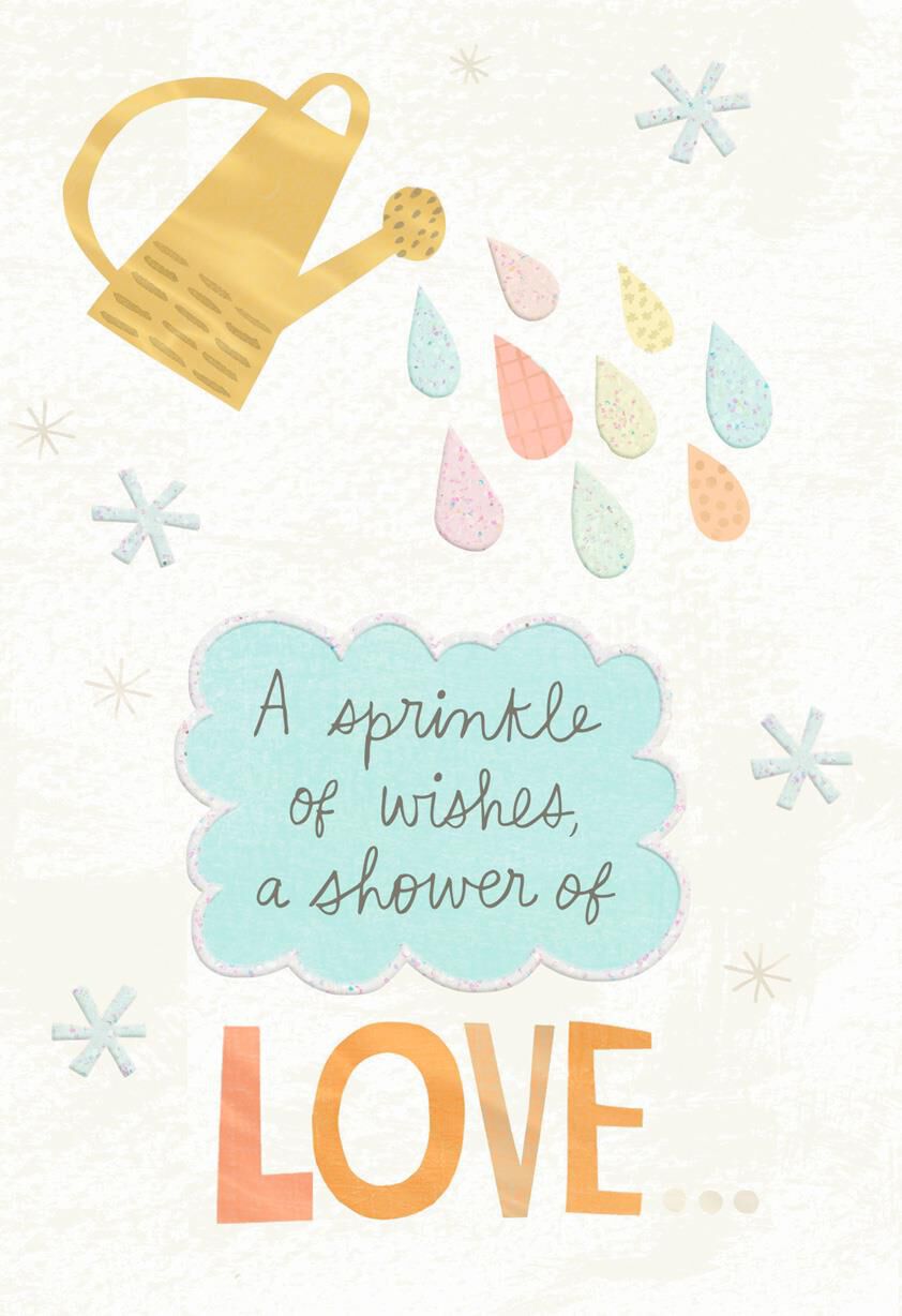 Sprinkle of Wishes Baby Shower Card
