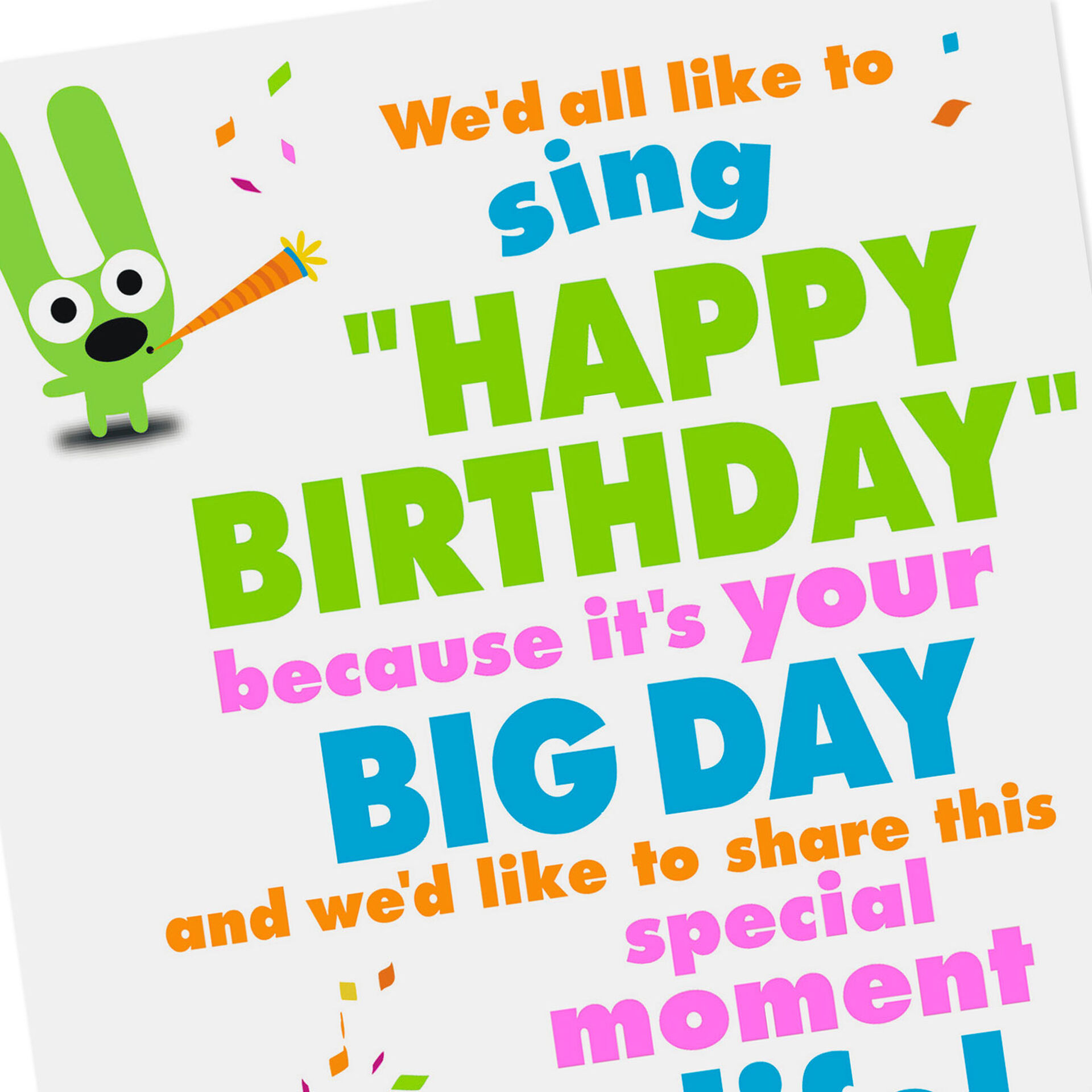 hoops&yoyo™ Pass the Cake Birthday Card With Sound Greeting Cards