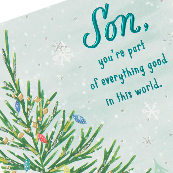 Proud of You Now and Always Christmas Card for Son, , large image number 5