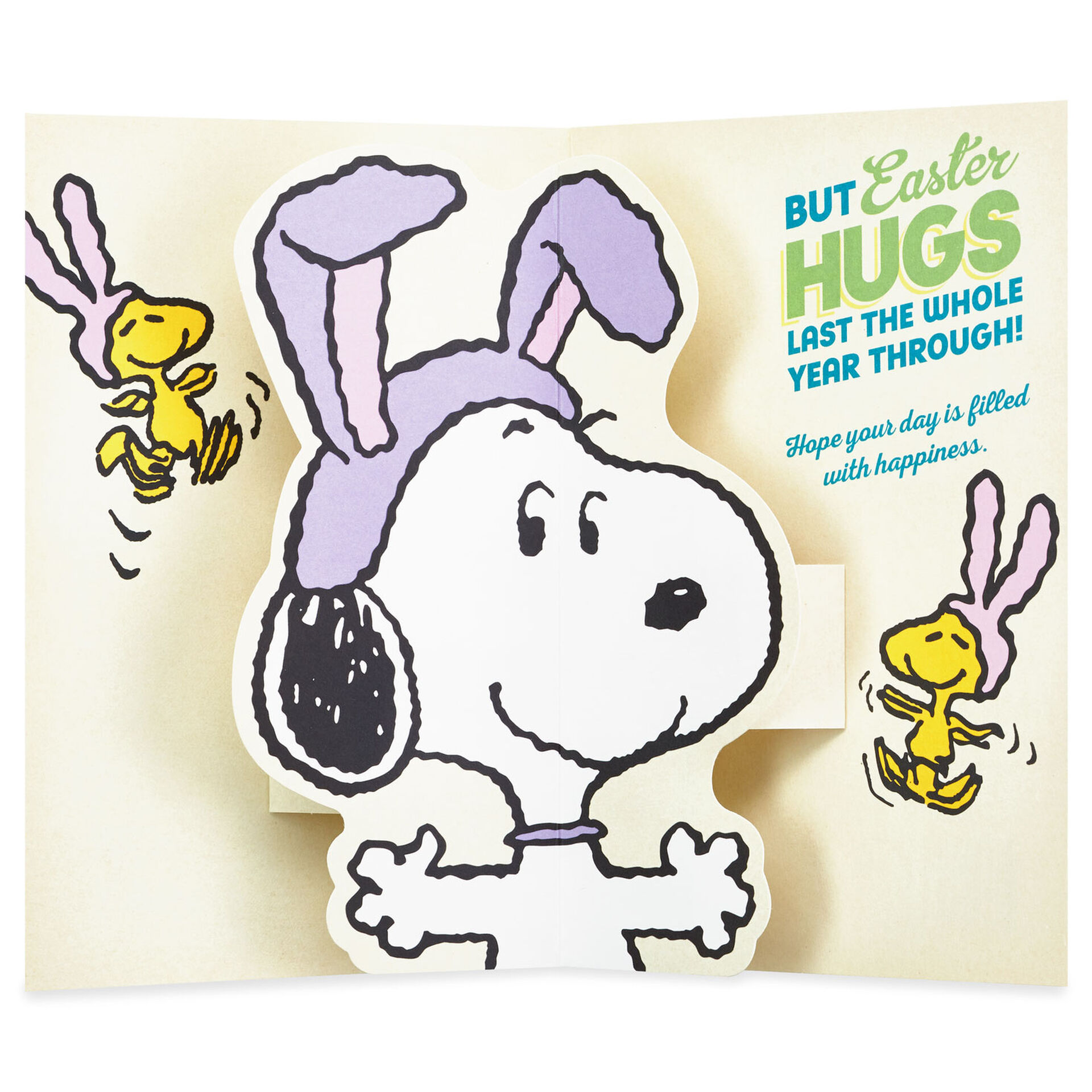 Peanuts® Snoopy with Bunny Ears Popup Easter Card Greeting Cards