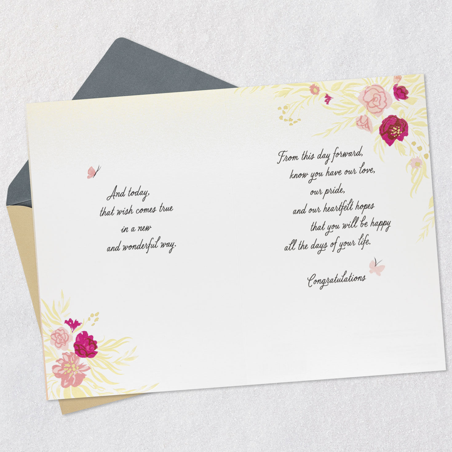 Bride in Gown Daughter Wedding Card Sentiment  image number 4