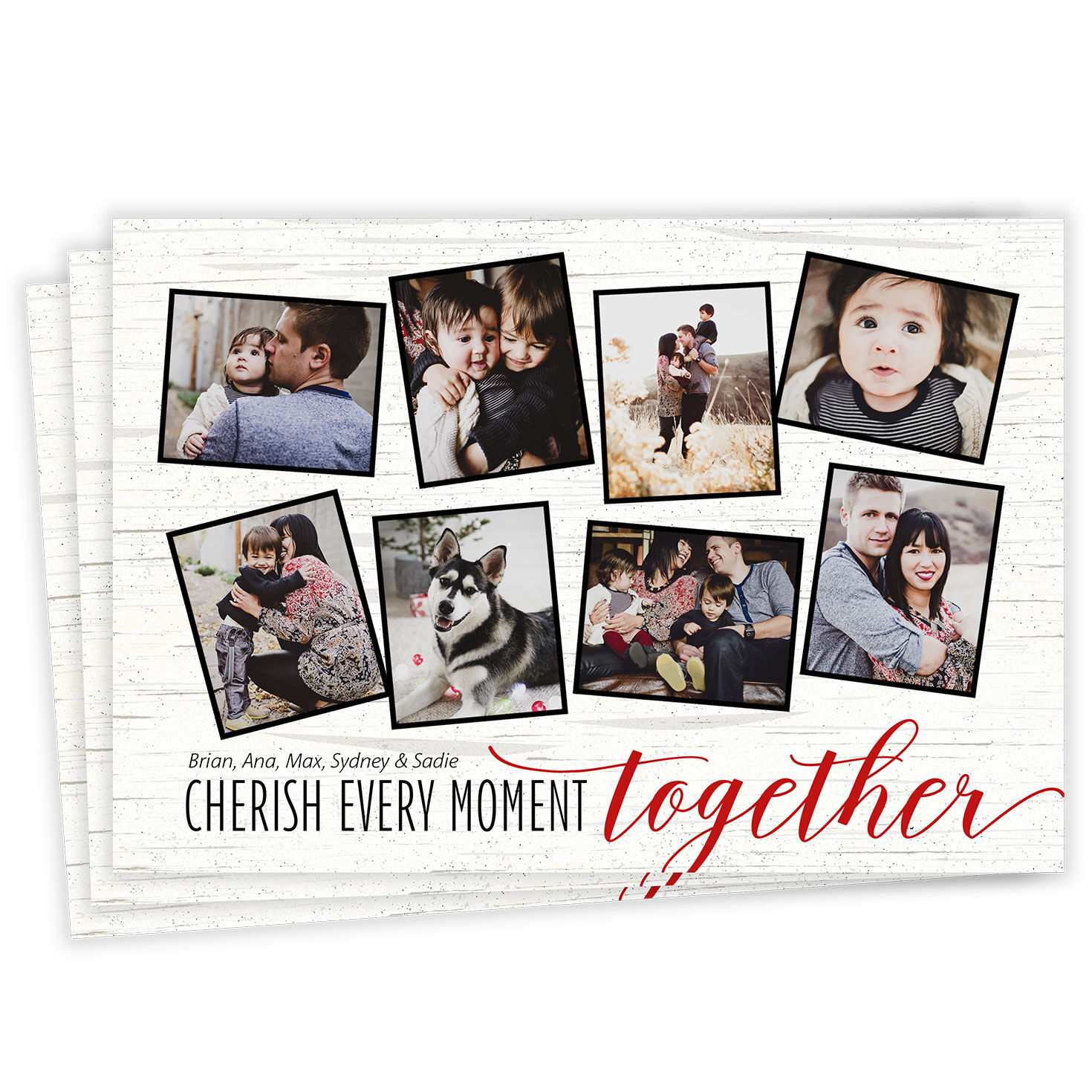 Cherish Togetherness Flat Holiday Photo Card