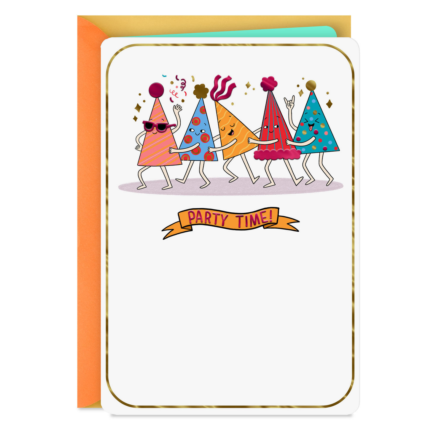 Party Time Birthday Card for Kids