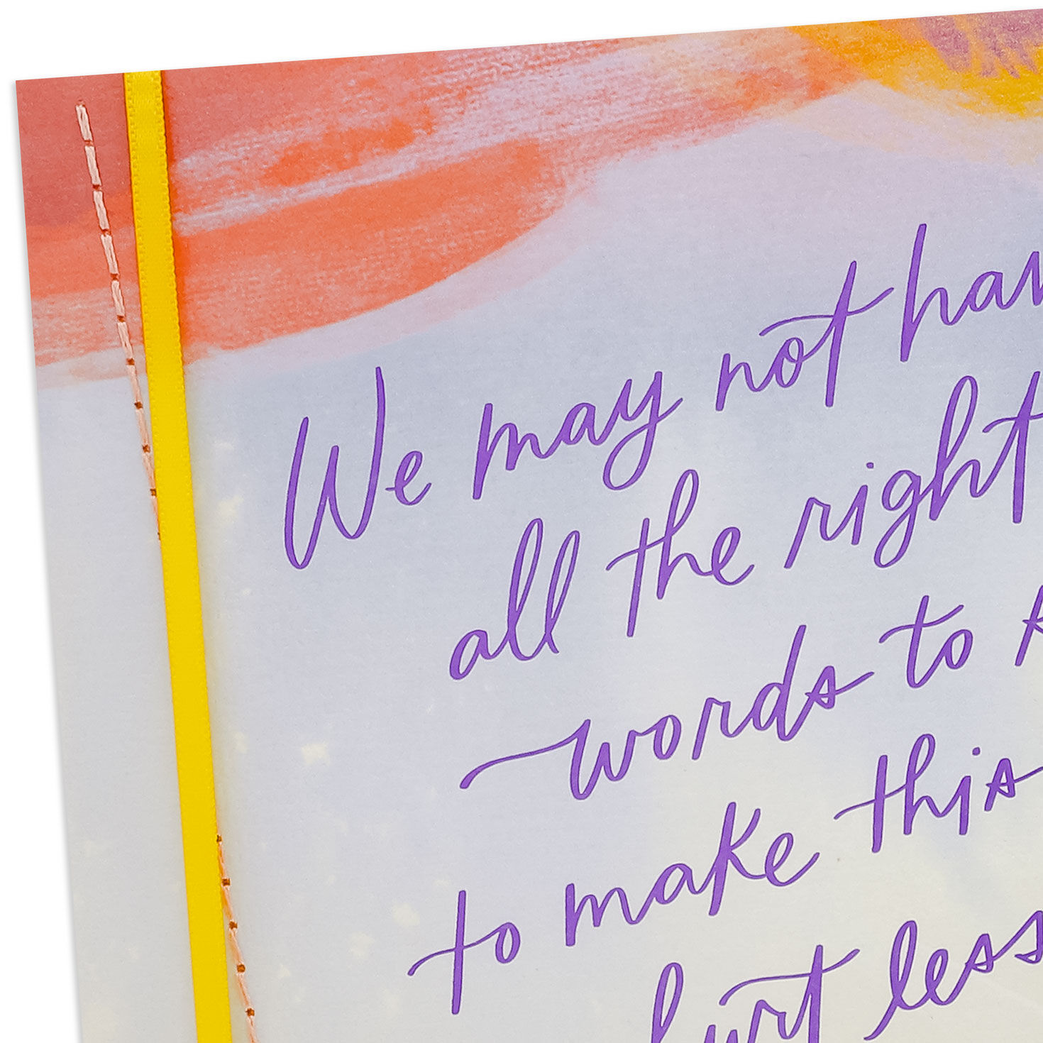 Watercolor Red and Purple Sympathy Card from Group Card Front Detail image number 4