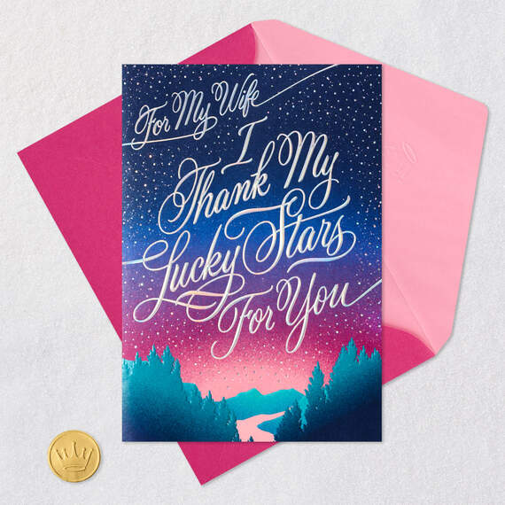 I Thank My Lucky Stars For You Musical Pop-Up Mother's Day Card for Wife, , large image number 5