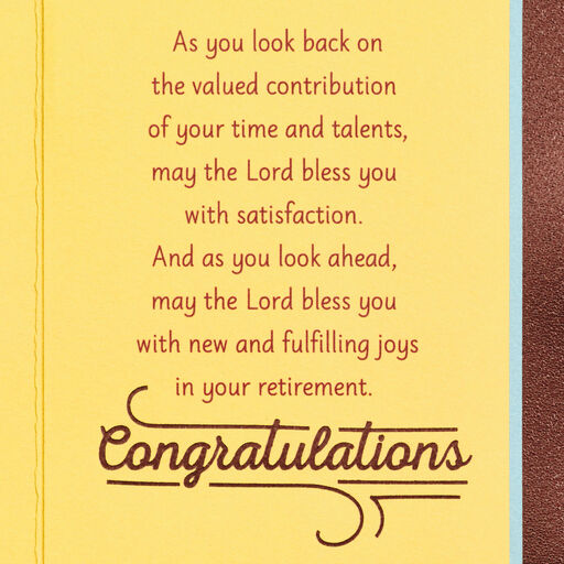 The Next Chapter Religious Retirement Card, 