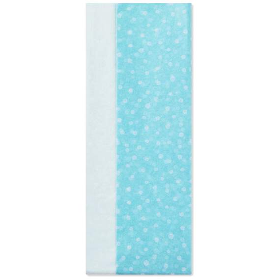 White and Scattered Dots on Light Blue 2-Pack Tissue Paper, 6 sheets