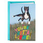 You're Outta Here Jumping Dog Funny Retirement Card, , large image number 1