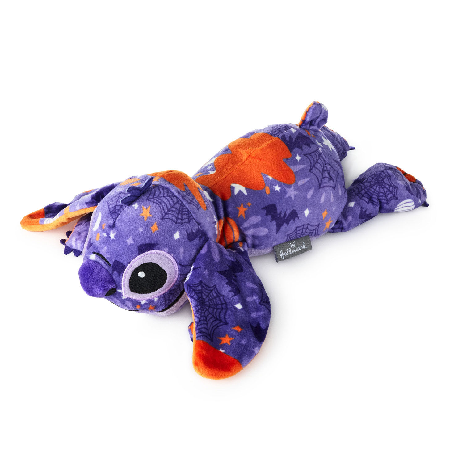 Disney Stitch Purple Orange Halloween Floppy Plush side image number 3