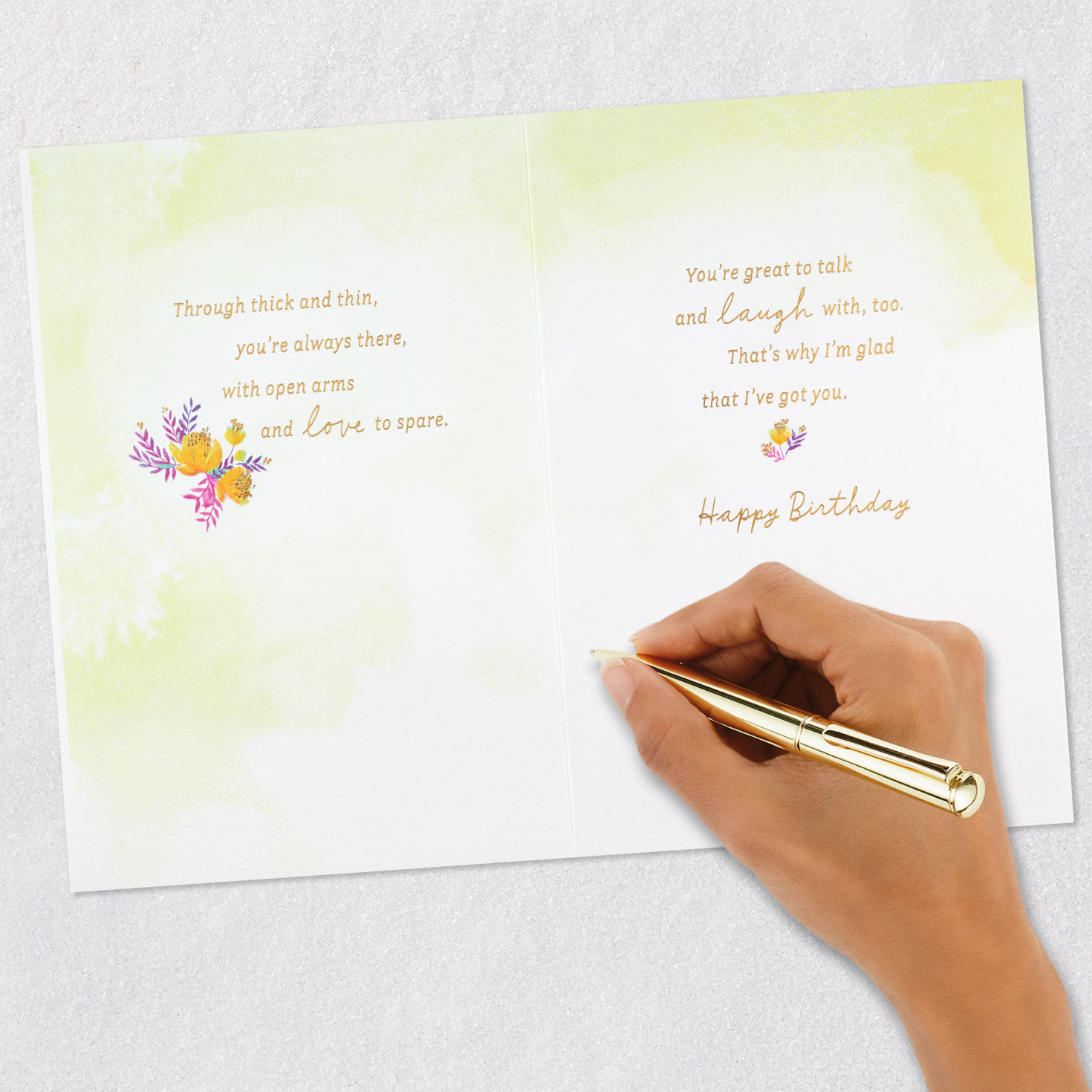 Balloons and Flowers Aunt Birthday Card Signing card image number 7