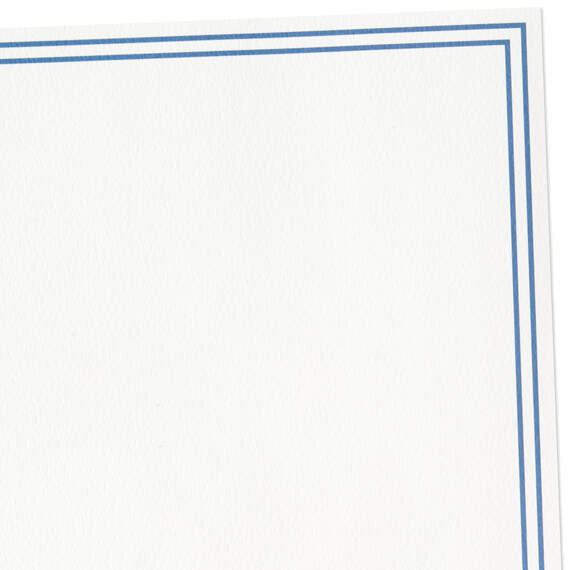 Double Blue Border Stationery Set, Box of 20, , large image number 2