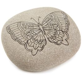 Butterfly DIY Coloring Rock, Butterfly DIY Coloring Rock, , large