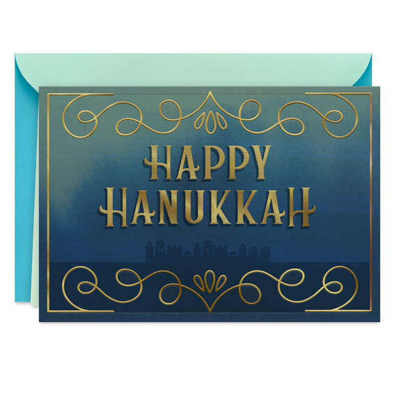Hope and Blessings to Your Heart Hanukkah Card