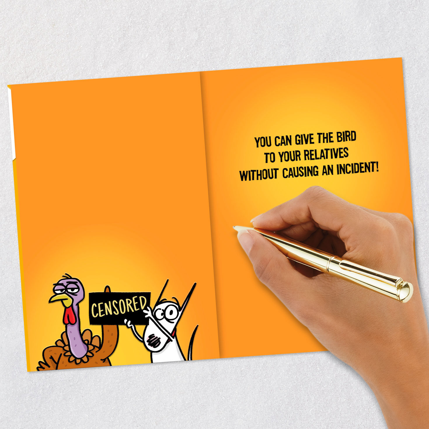 Maxine&trade; Give the Bird to Your Relatives Funny Thanksgiving Card, , large image number 7