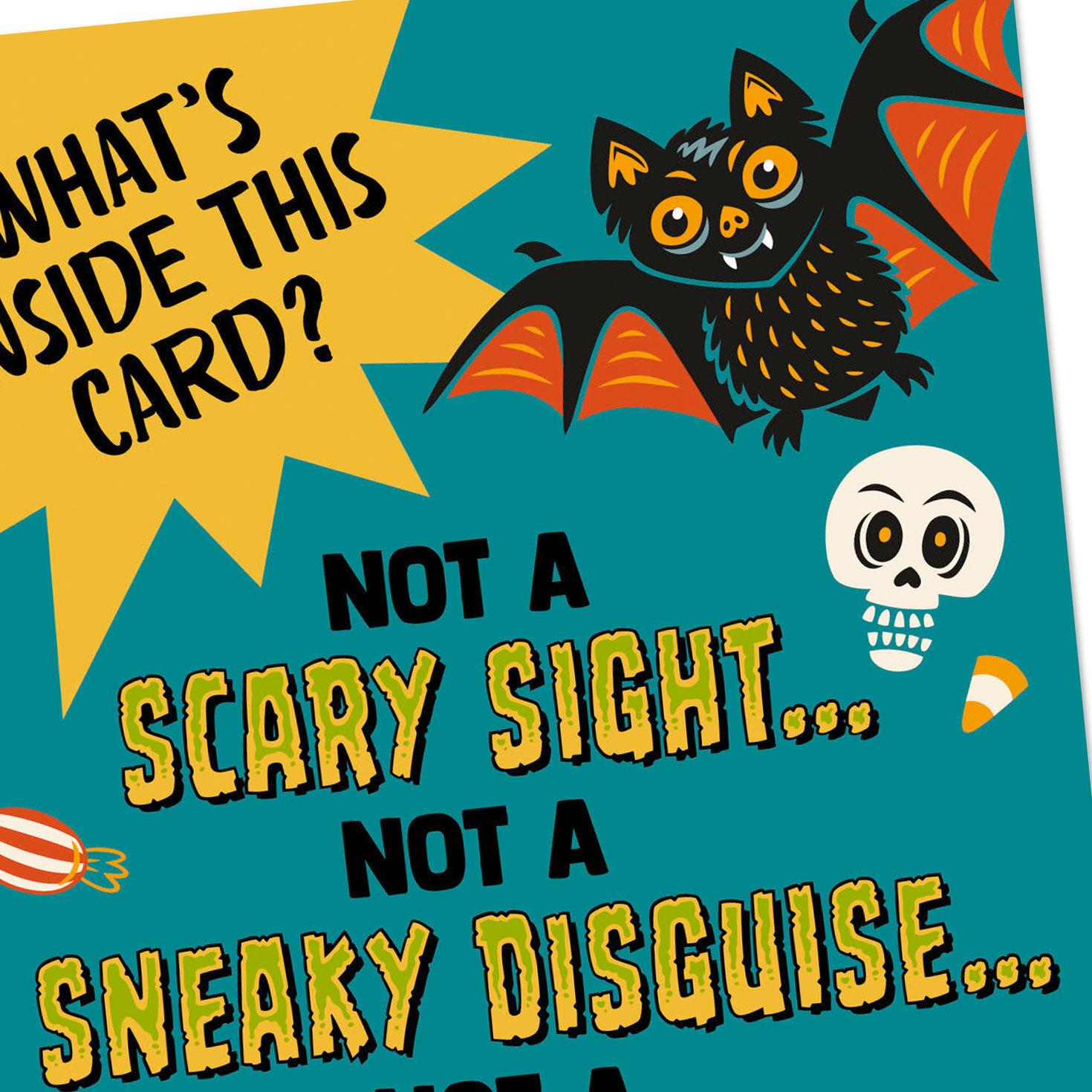 Frightful Monsters Halloween Money Holder Card Card Front Detail image number 5