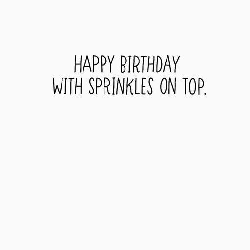 You're Rainbow Sprinkles Donuts Funny Birthday Card, 