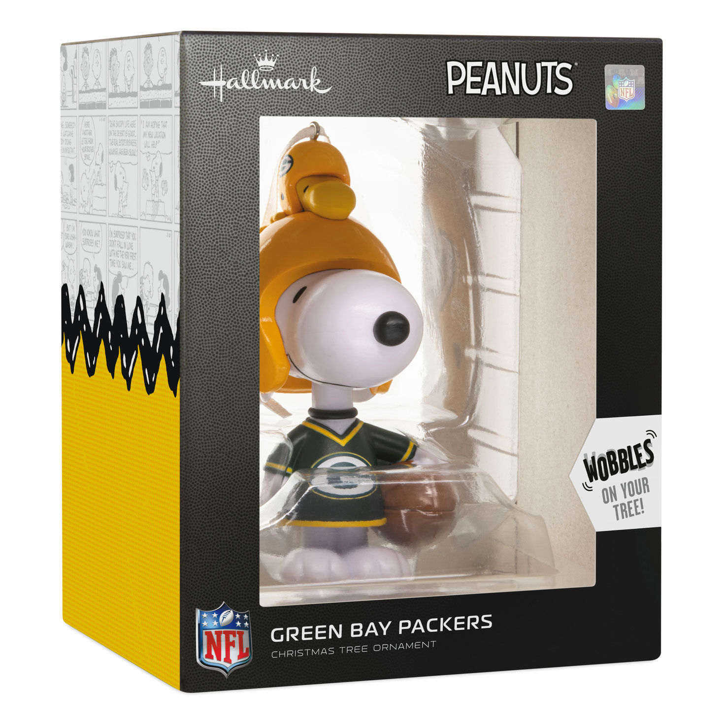 Snoopy Green Bay Packers Christmas Ornament  image number 7