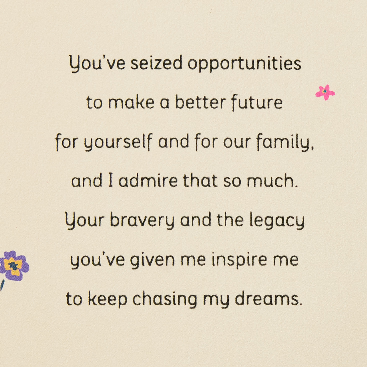 Bright Flowers Mom Mother's Day Card From Daughter Sentiment image number 2