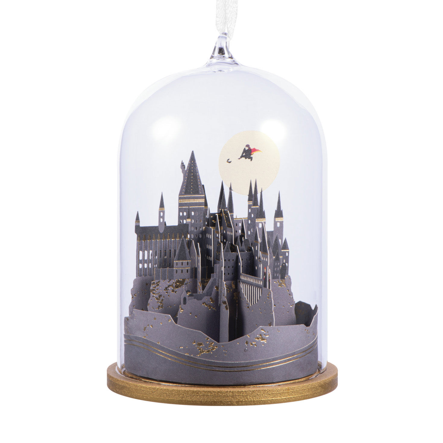 Harry Potter™ Hogwarts™ Castle Cloche Glass and Paper Hallmark Ornament