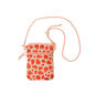 Strawberry Print Convertible Crossbody Shopping Bag  image number 1