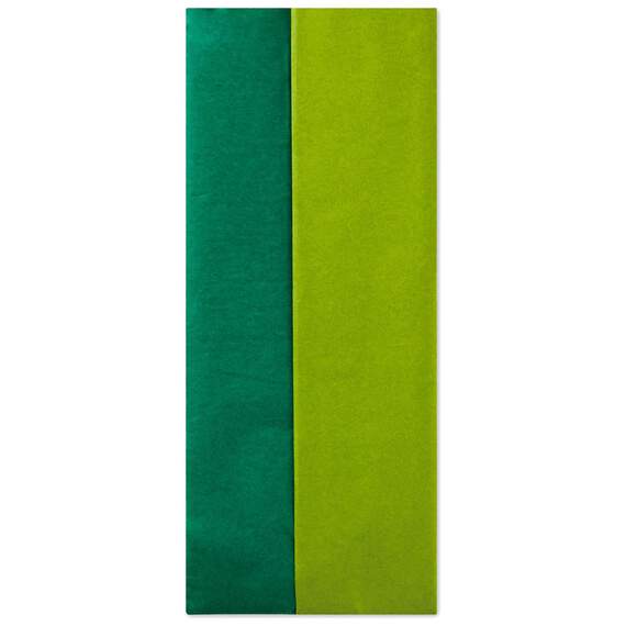 Solid Holiday Green and Light Green 2-Pack Tissue Paper, 8 sheets