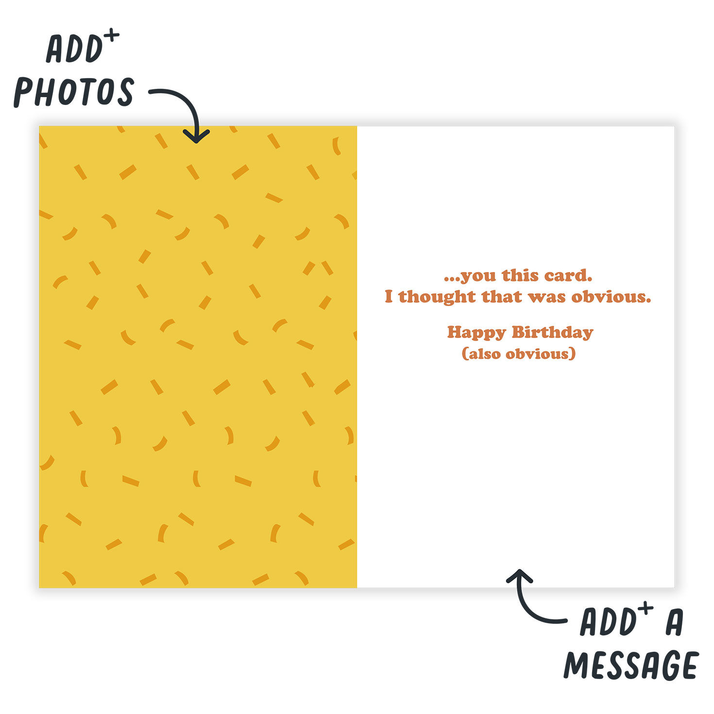Green Yellow I'm Buying Personalized Birthday Card  image number 3