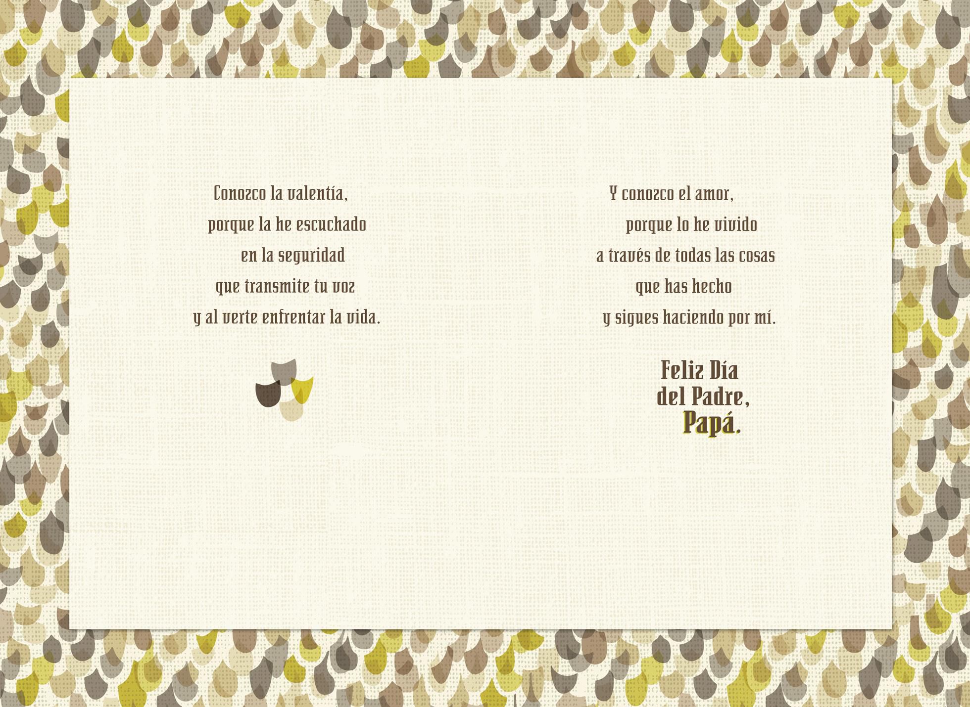 My Heart is Grateful for You Spanish-Language Father's Day Card for Dad