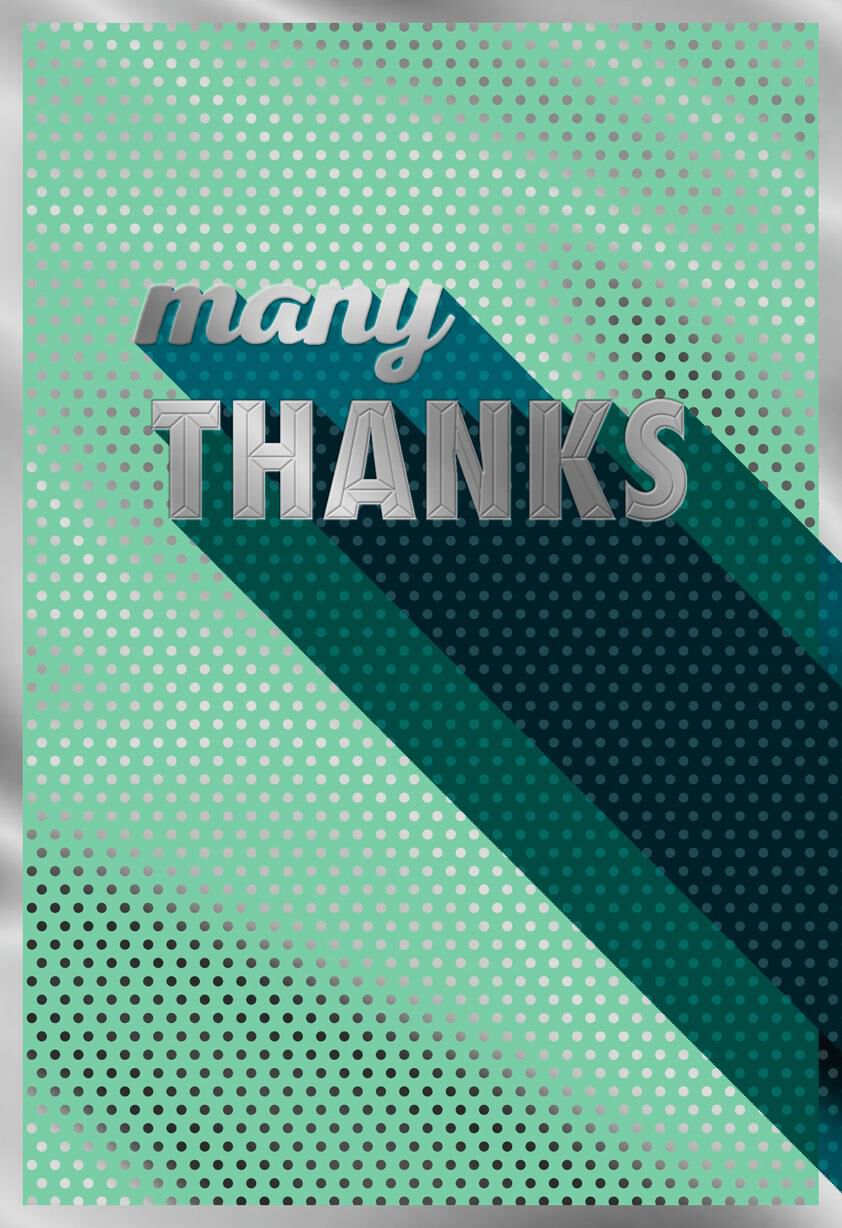 Many Many Many Thank You Card