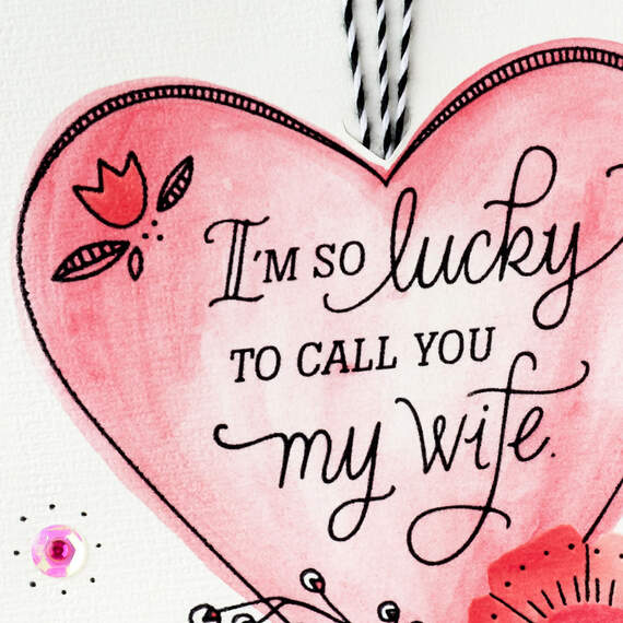 So Lucky Valentine's Day Card for Wife, , large image number 4