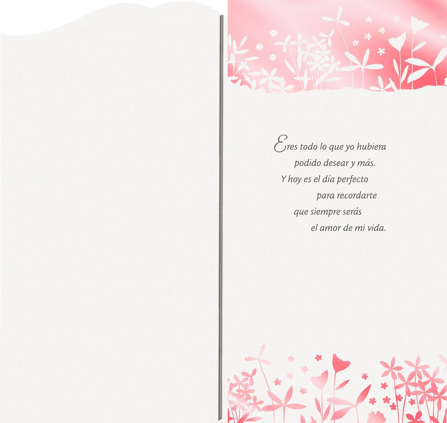 Love of My Life Spanish-Language Anniversary Card for Wife