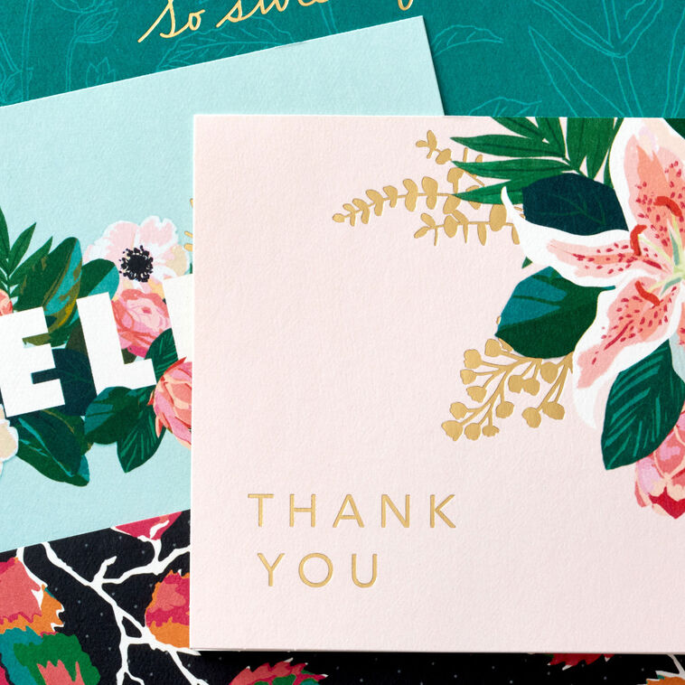 Hallmark Box Note Cards Thoughtful Florals Boxed Blank Notes Assortment, Pack of 40 - Note ...