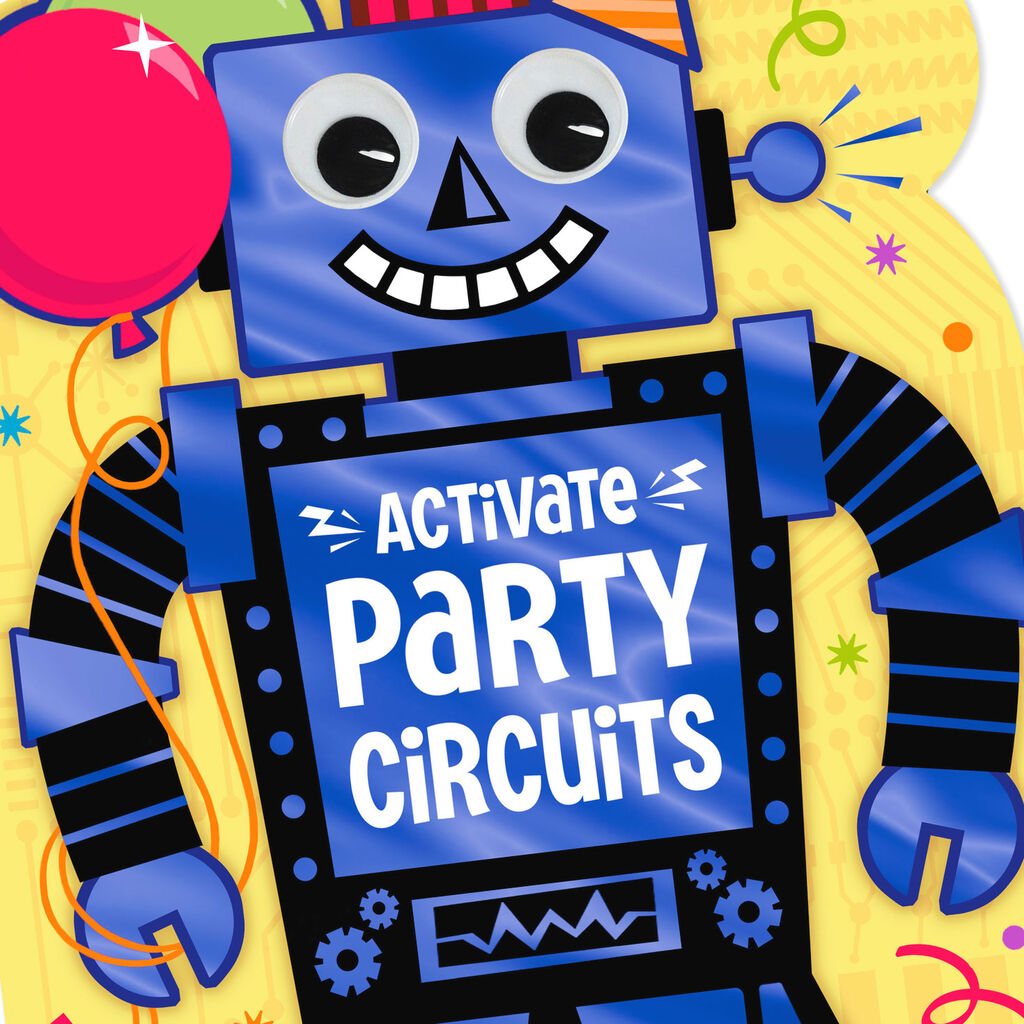 Robot Party Jumbo Birthday Card 16 25 Greeting Cards Hallmark