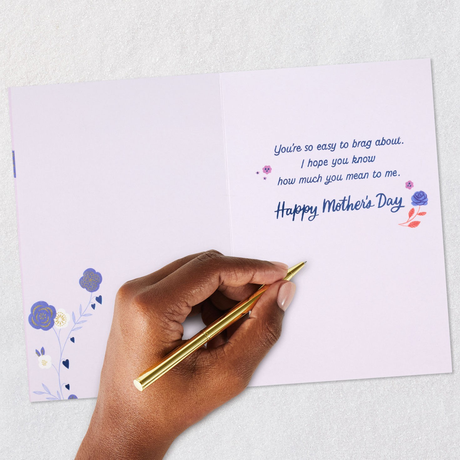 Floral Butterfly Daughter-in-Law Mother's Day Card Signing card image number 6