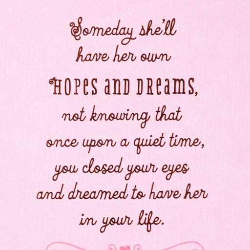 The First Time You Held Her New Baby Girl Card, 