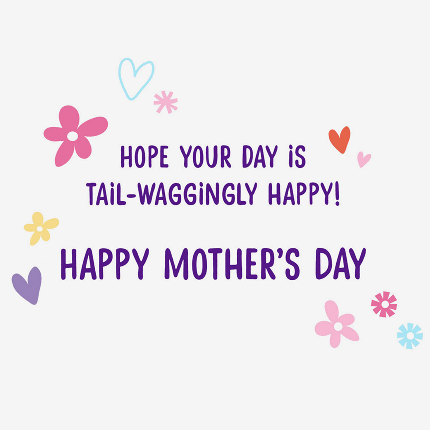 Corgi and Flowers Mother's Day Card sentiment image number 2