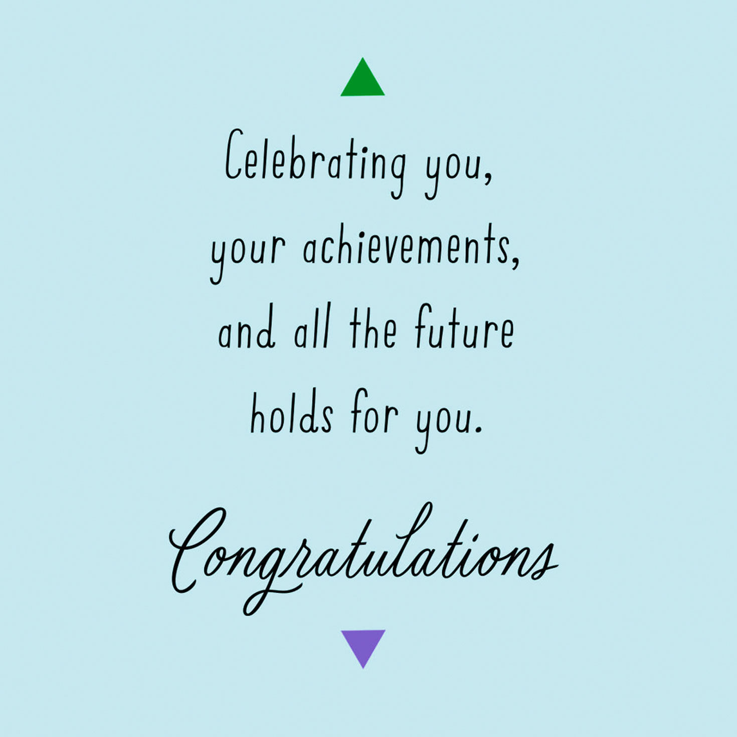 Blue Sky with Arrows High School Graduation Card Sentiment image number 2