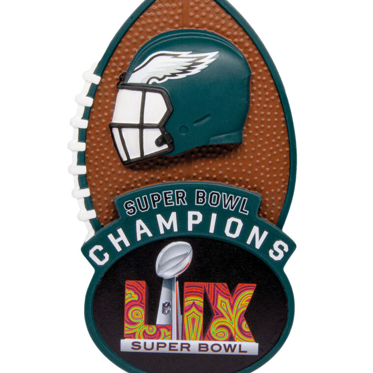 Philadelphia Eagles Super Bowl Christmas Ornament closeup view image number 5