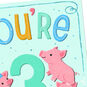 Three Pink Pigs 3rd Birthday Card for Boys Card Front Detail image number 4