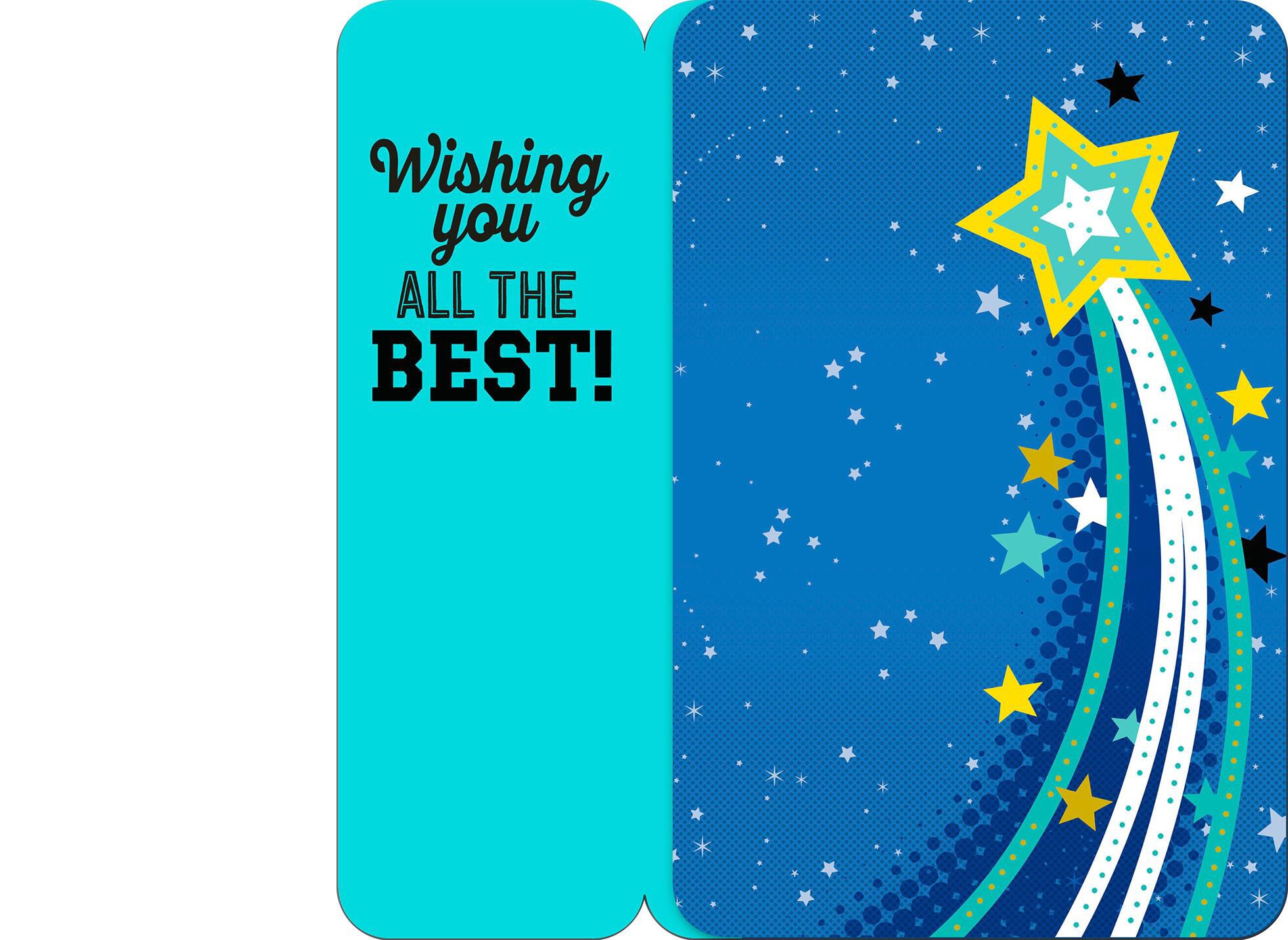 Shooting Star Musical Graduation Card With Light