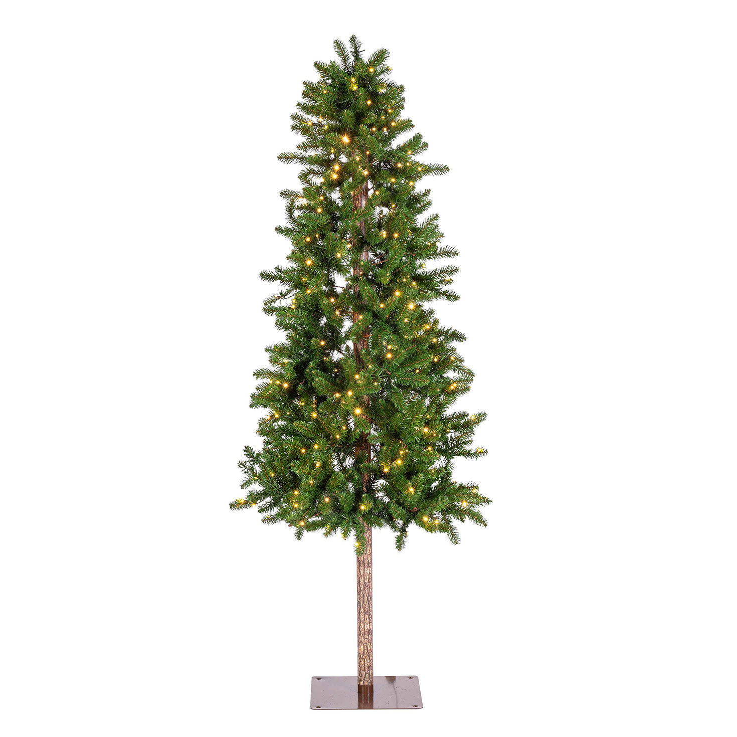 7 ft Pre-Lit Alpine Christmas Tree with 350 Color-Changing LED Lights and 655 Tips