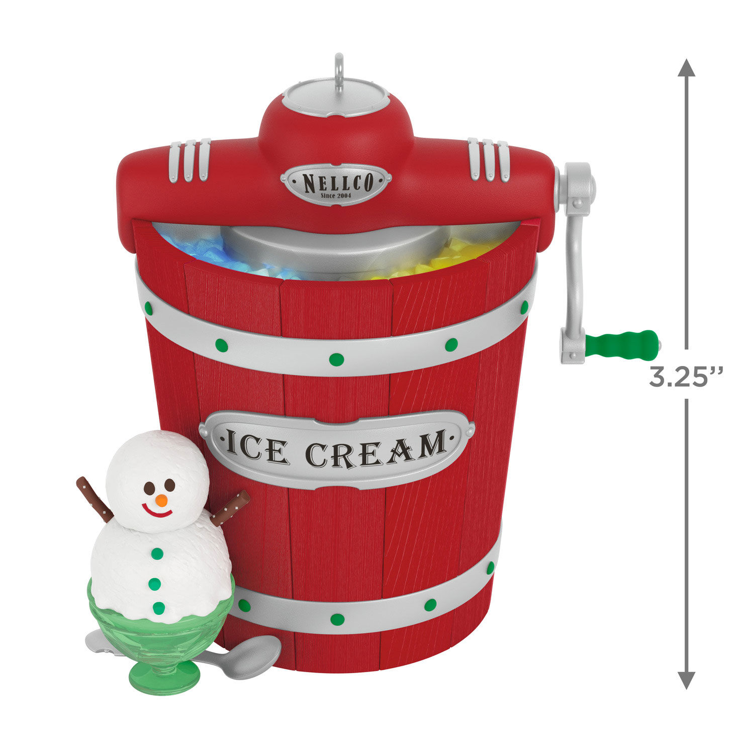 Nellco Ice Cream Maker Keepsake Ornament measurement image number 3