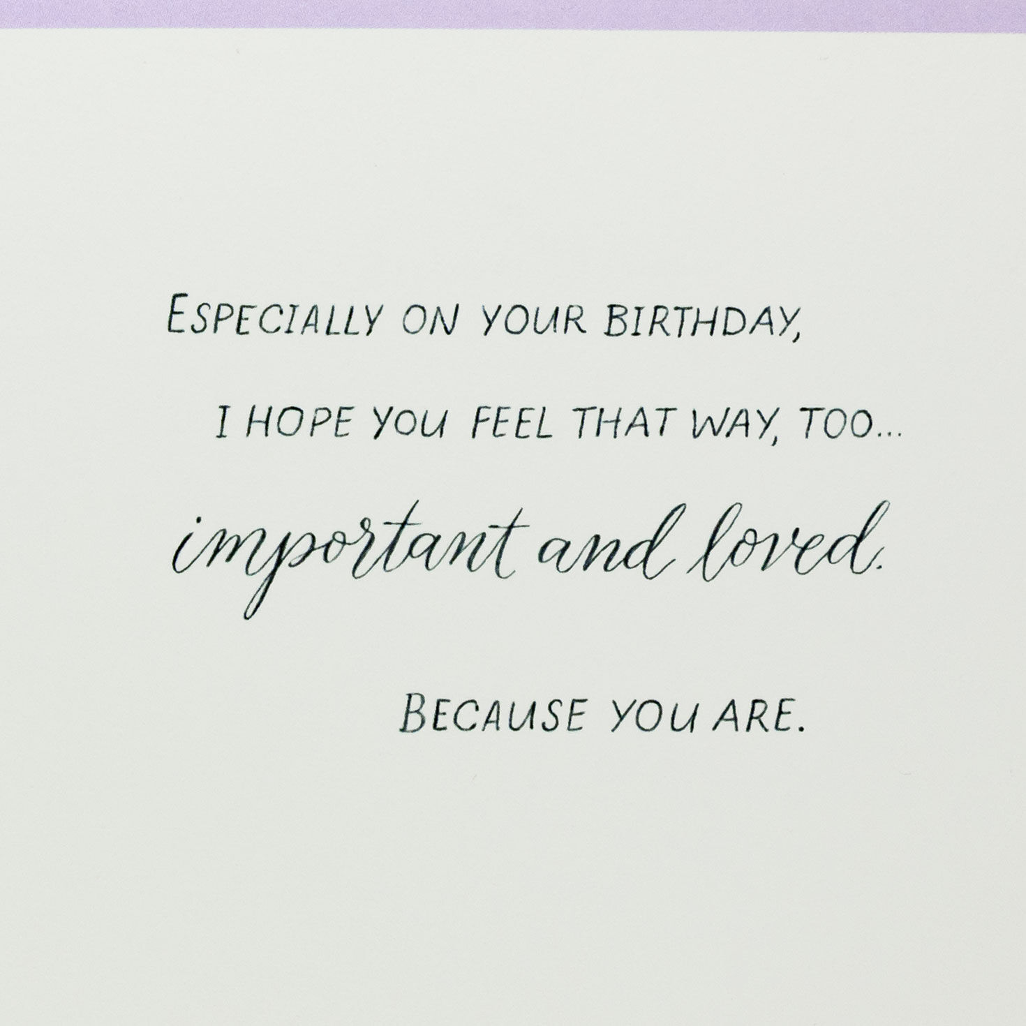 Green and Purple Feathers Wife Birthday Card Sentiment image number 3