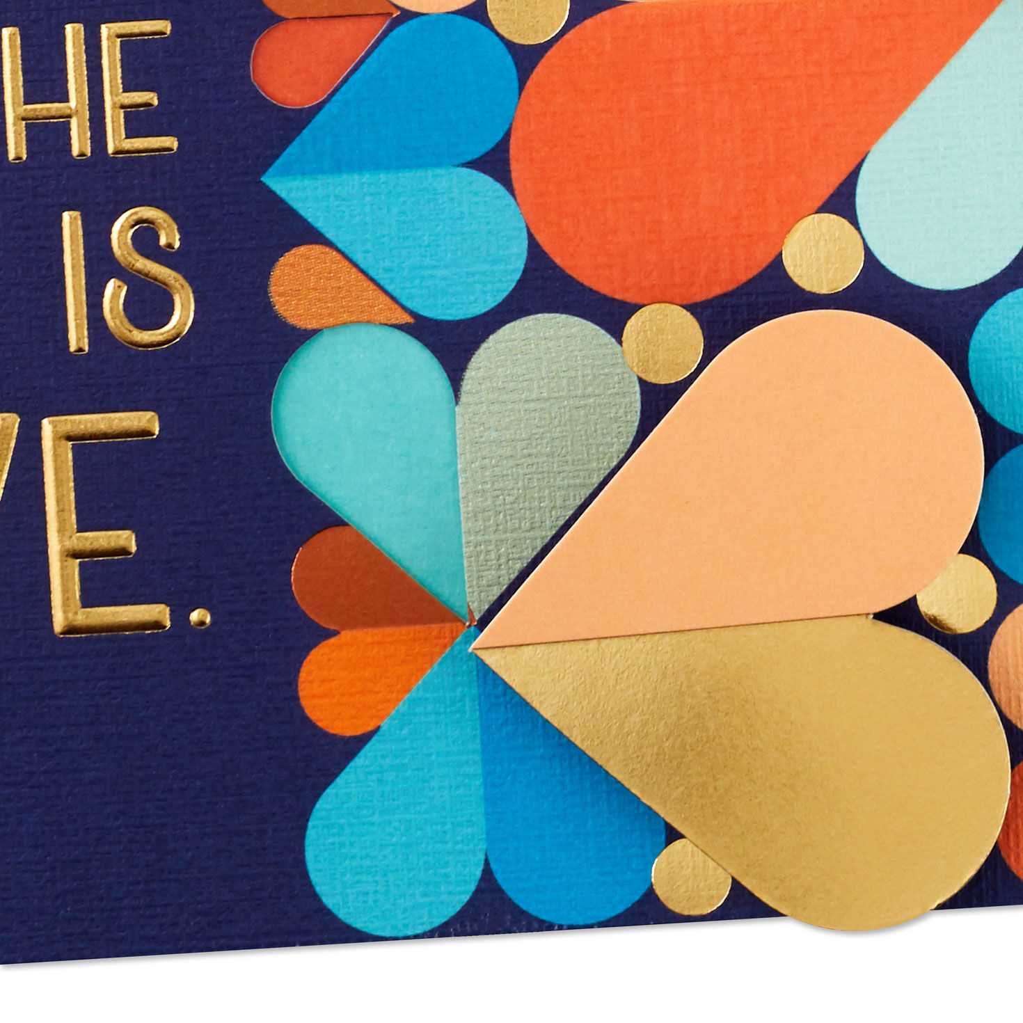 Colorful Hearts Mom Mother's Day Card From Son Card Front Detail image number 5