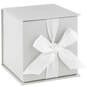 4.3" Small Pearl Gray Gift Box With Shredded Paper Filler, , large image number 1