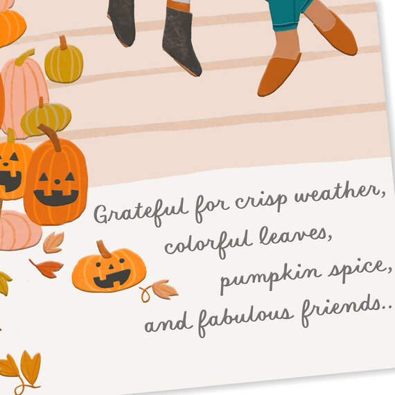 Grateful for Friends Like You Halloween Card, , large image number 4