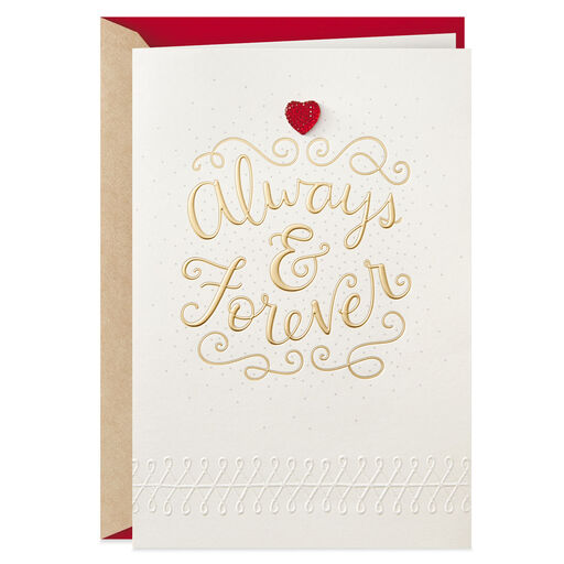 Always and Forever Valentine's Day Card for Wife, 