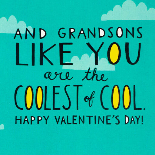 The Coolest of Cool Pop-Up Valentine's Day Card for Grandson, 
