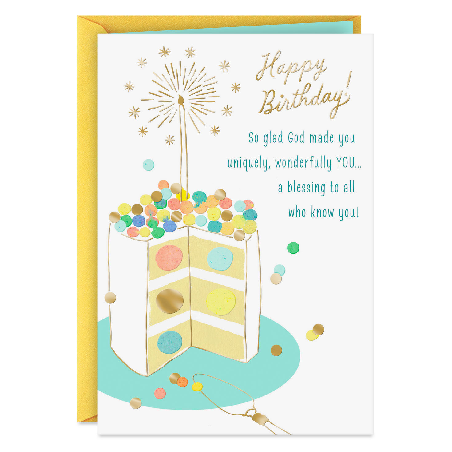 Celebrating You With Thanks to God Religious Birthday Card