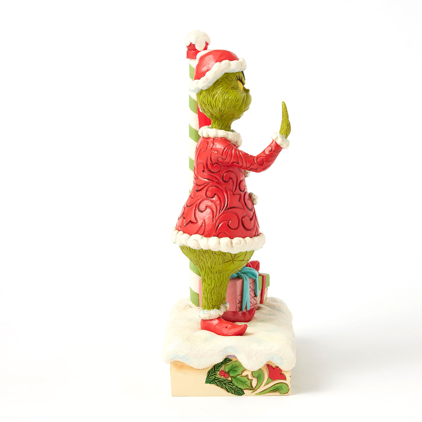 Jim Shore Grinch by Stop Sign LED Figurine side image number 7