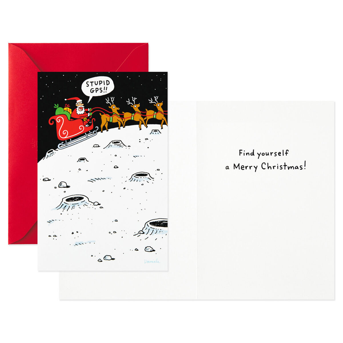 Modern Holidays Funny Assorted Boxed Christmas Cards, Pack of 24